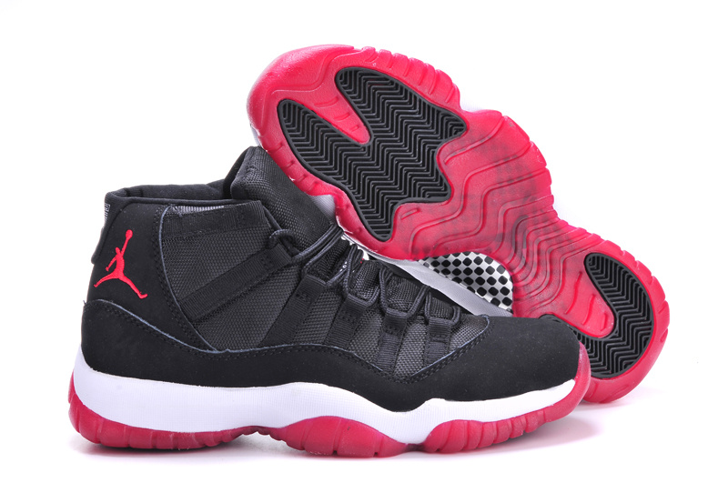 Air Jordan 11 Mens Shoes Black/Red/White Online